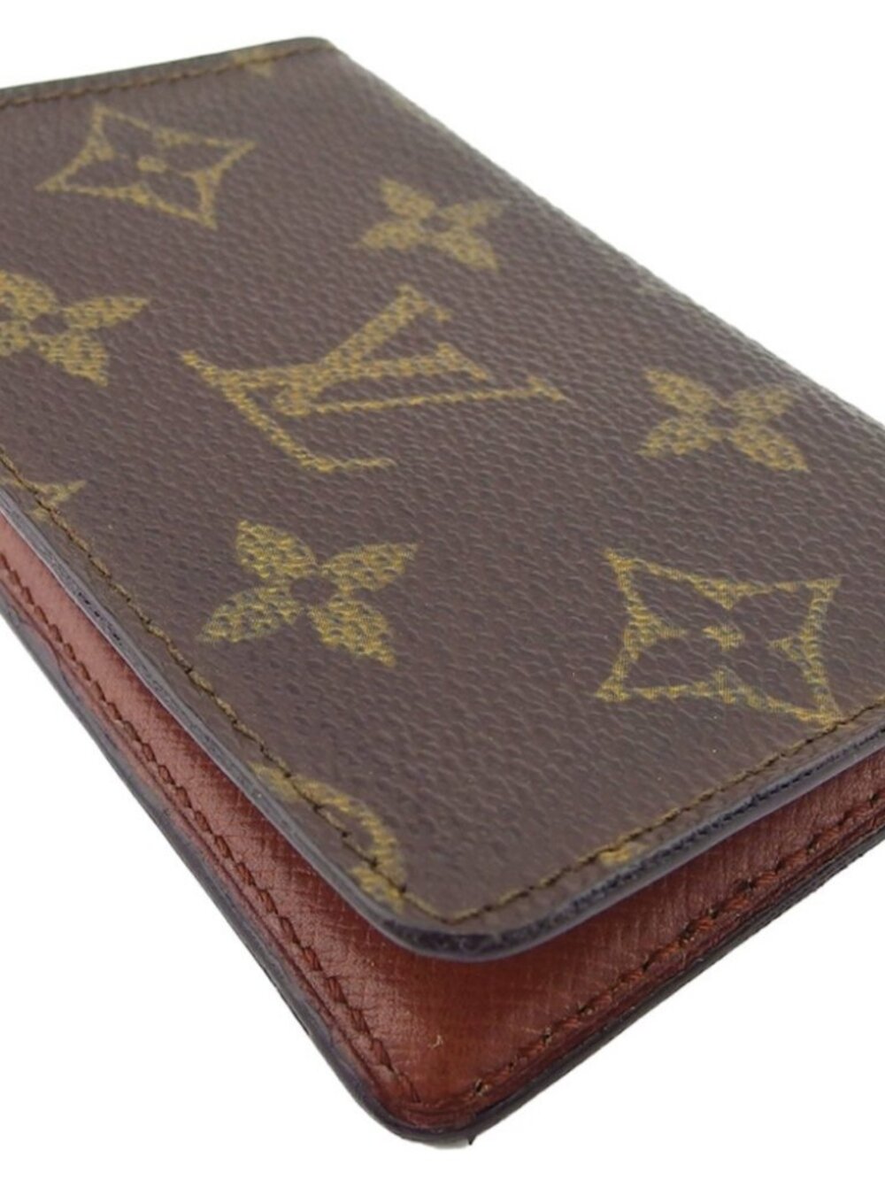 LOUIS VUITTON Card Case Brown beige Women M56362 Authentic secondhand